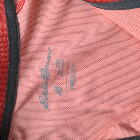 Eddie Bauer Men's Size 2XL Salmon FREEDRY Short Sleeve Polo - Picture 2 of 6